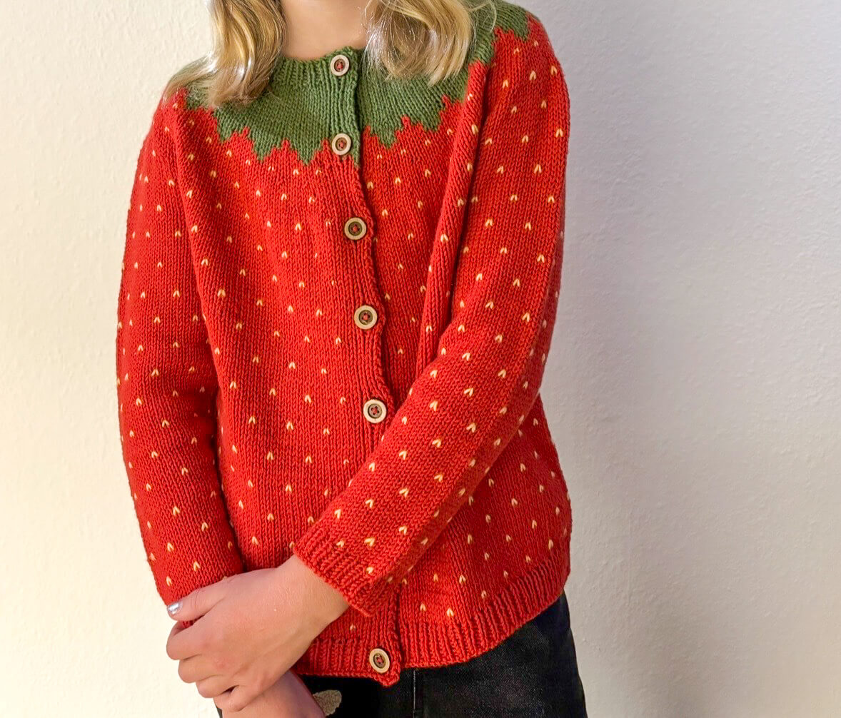 Fruit Cardigan Junior ENGLISH - Billede 2